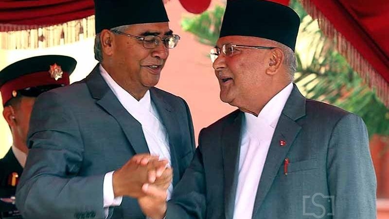 प्रधानमन्त्रिको सपथ र पदभार ग्रहण