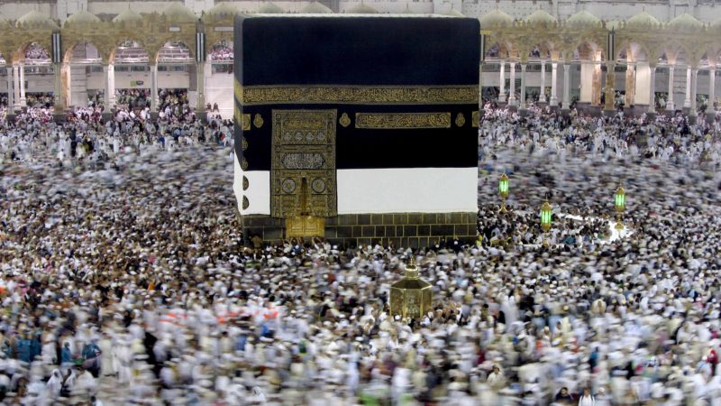 Muslim pilgrims circumambulate around the Kaaba, the cubic building at the Grand Mosque, ahead of the Hajj pilgrimage in the Muslim holy city of Mecca, Saudi Arabia, Wednesday, Aug. 7, 2019. The hajj occurs once a year during the Islamic lunar month of Dhul-Hijja, the 12th and final month of the Islamic calendar year. (AP Photo/Amr Nabil)