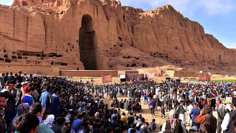 (190826) -- BEIJING, Aug. 26, 2019 (Xinhua) -- A music festival is held in Bamiyan City, Afghanistan, Aug. 23, 2019. Historical and geographical beauties have converged to make Bamiyan one of the best-known tourist destinations in central Afghanistan. (Photo by Noor Azizi/Xinhua)