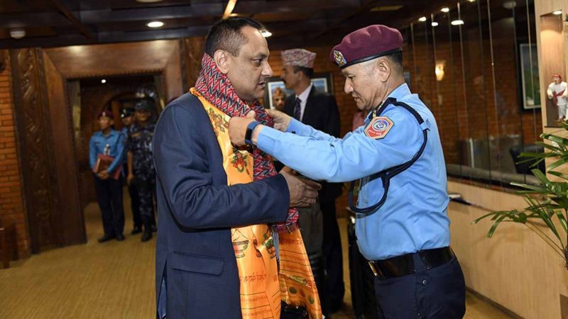 प्रहरी महानिरीक्षक खनाल चिली प्रस्थान