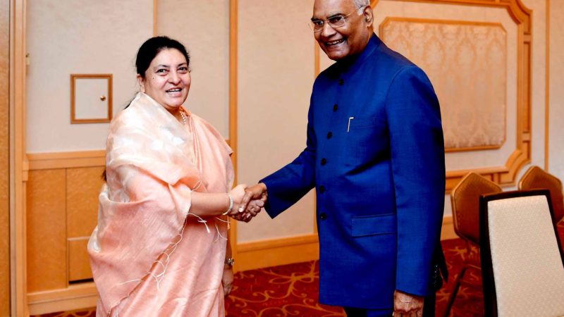 राष्ट्रपति भण्डारीबाट भारतीय राष्ट्रपतिलाई दिइएको निम्तो स्वीकार