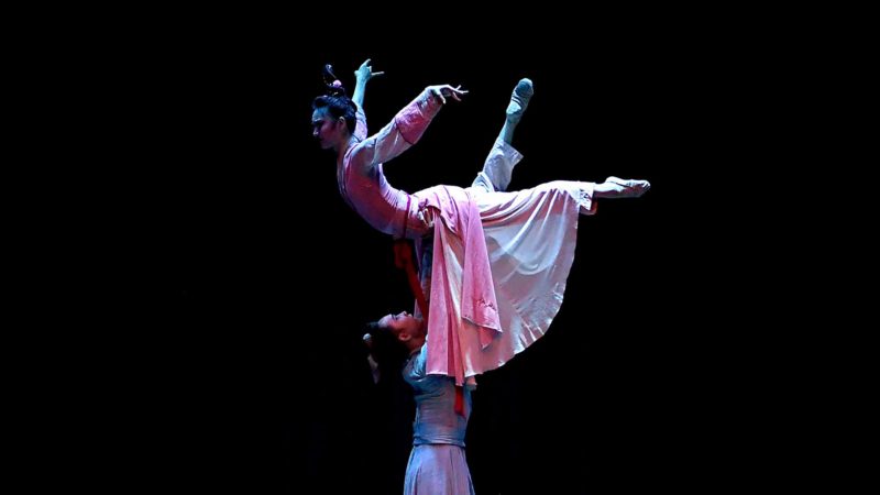 (191025) -- TIRANA, Oct. 25, 2019 (Xinhua) -- The actors of the Beijing Dance Academy perform in Tirana, Albania on Oct. 24, 2019. A performance of Beijing Dance Academy troupe was presented in Albania's capital Tirana on the sidelines of the 4th China-CEEC (Central and Eastern European Countries) Forum of Capital City Mayors that scheduled for Friday. (Xinhua/Zhang Liyun)