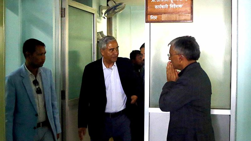 प्रधानमन्त्रीको स्वास्थ्य’bout सभापति देउवाद्वारा जानकारी