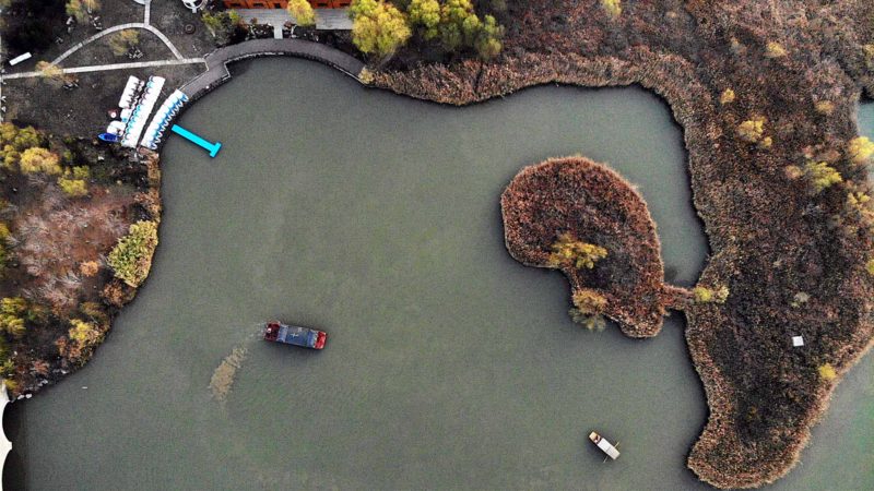  JINAN -- Aerial photo taken on Nov. 18, 2019 shows a view of the Jixi national wetland, located in western Jinan, east China's Shandong Province. The wetland covers an area of approximately 33.4 square kilometers. Xinhua/RSS.
