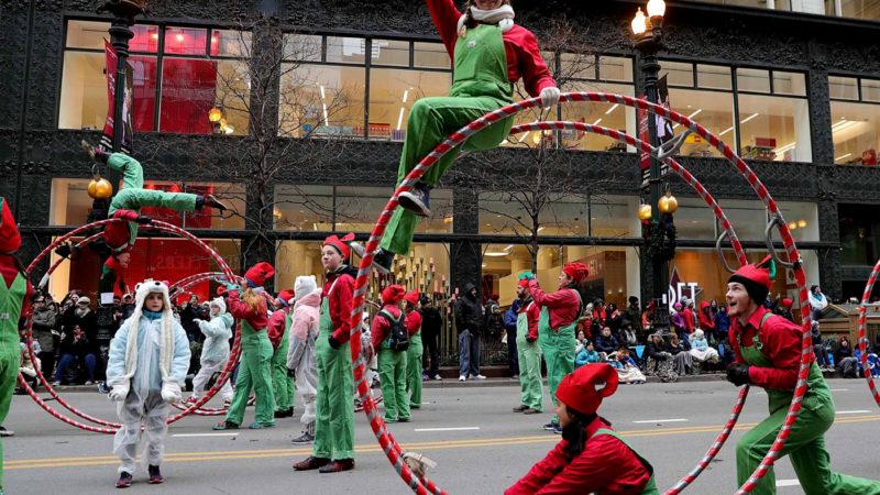CHICAGO -- Performers attend the Thanksgiving Day Parade in Chicago, the United States, on Nov. 28, 2019. Xinhua/RSS.