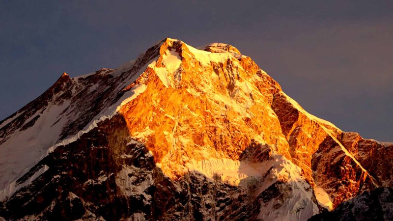 मनासुलु : मनाङ,नासों गाउँपालिका ७बmउस भिमथाङबाट देखिएको मनासुलु हिमालको दृश्य । यो वर्षमा एक सय ४३ जना  स्वदेशी तथा विदेशी पर्यटकले सफल हिमाल आरोहण गरेको पर्यटन बोर्ड ले जनाएको छ । तस्वीर : नवीन लामिछाने/रासस 