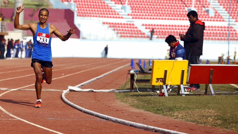 किरण सिंह बोगटीले जिते म्याराथनमा स्वर्ण