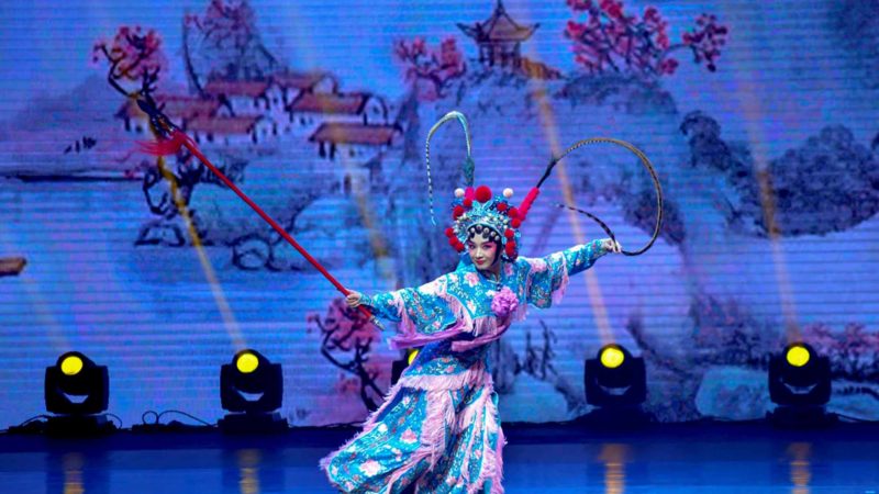   KUALA LUMPUR -- An artist performs Chinese traditional opera during a grand performance in Kuala Lumpur, Malaysia, Jan. 19, 2020. China and Malaysia officially launched China-Malaysia Year of Culture and Tourism 2020 on Sunday. (Photo by Chong Voon Chung/Xinhua) 
