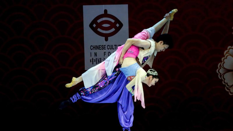 (200122) -- GABORONE, Jan. 22, 2020 (Xinhua) -- Dancers perform during a celebration of the 2020 Chinese Lunar New Year in Gaborone, Botswana, Jan. 21, 2020. Chinese Embassy in Botswana celebrated the 45th anniversary of the establishment of diplomatic relations between the two countries in Gaborone on Jan. 21. The event also marked the Chinese Lunar New Year. (Photo by Tshekiso Tebalo/Xinhua)