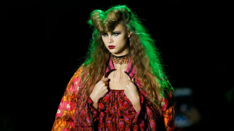 A Model walks the runway for the Anna Sui fashion show during February 2020 - New York Fashion Week: The Shows at the Spring Studios on February 10, 2020 in New York City. Photo / AFP