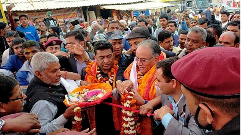 डोला उठाउँदै प्रचण्डद्वारा मिथिला परिक्रमाको उद्घाटन