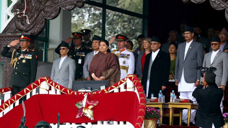 महाशिवरात्रि तथा सेना दिवस टुँडिखेलमा बढाइँ : समारोहमा राष्ट्रपति सरिक