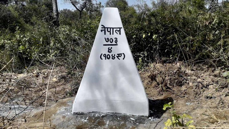 नेपाल र भारतका सीमा स्तम्भ स्तरोन्नति गरिँदै