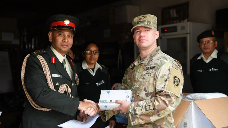 नेपालमा नोभल कोरोना भाइरस नियन्त्रण गर्न अमेरिकी सरकारद्वारा व्यक्तिगत सुरक्षा उपकरण प्रदान