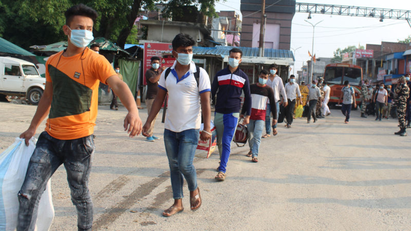 भारतीय क्वारेन्टाइनमा बसेका नेपाल फिर्ता