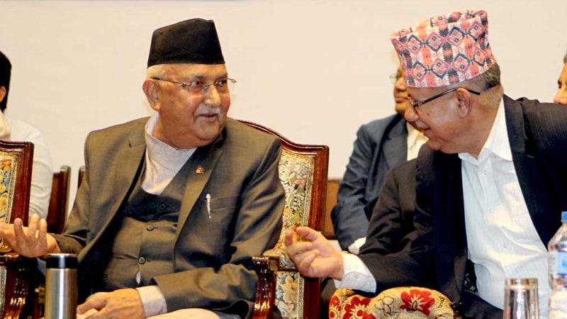 ओली र नेपालसमुहको बैठक सकियो, सचिवालय बैठक भोलि