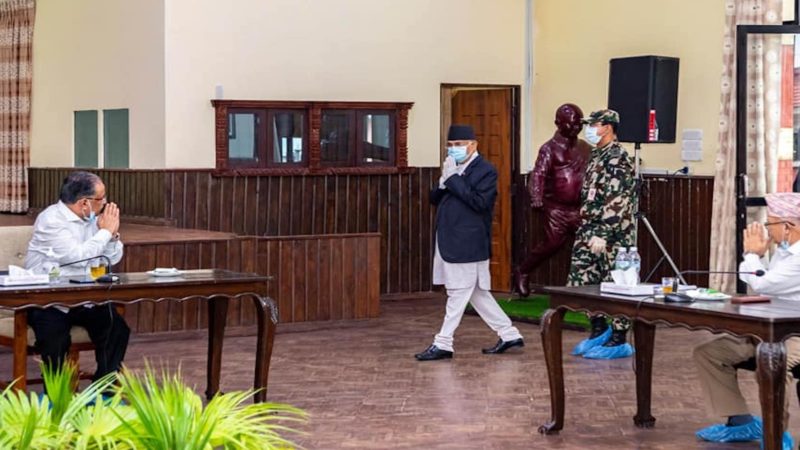 मंसिरमा महाधिवेशन गर्ने, तत्काल अध्यक्ष र प्रधानमन्त्री नछाड्ने प्रधानमन्त्री ओलीको प्रस्ताव
