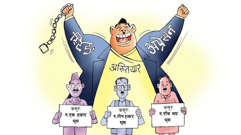 ‘स्टिङ अप्रेसन’: संवैधानिक निकाय नै घूस खुवाउने