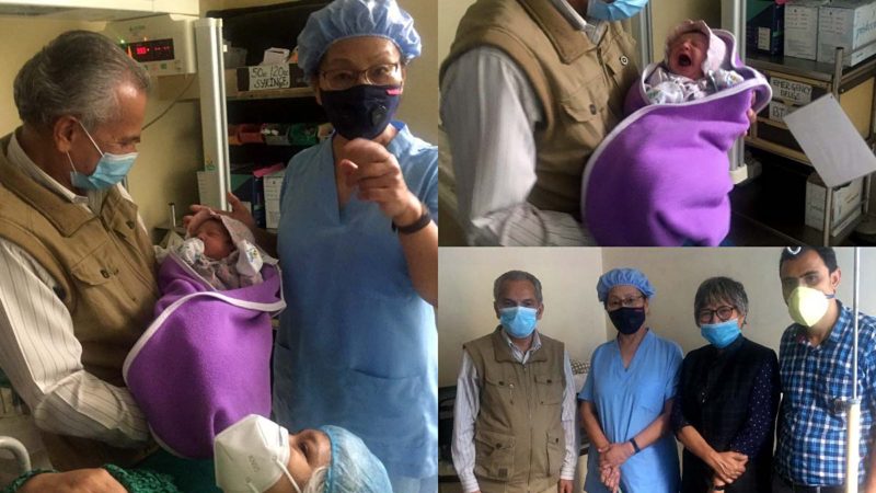 बाबुराम भट्टराई बने हजुरबुवा, छोरी मानुषीलाई पुत्रलाभ