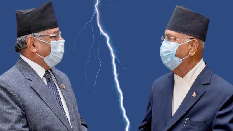 ओली र प्रचण्डको ‘ब्रेकअप’