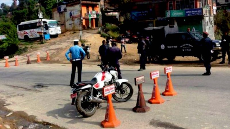काठमाडाैं उपत्यका आउनेलाई साँगा नाकाबाट प्रवेश रोक