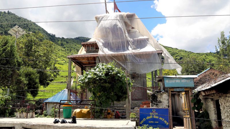 लकडाउनले मन्दिर निर्माणको काम प्रभावित