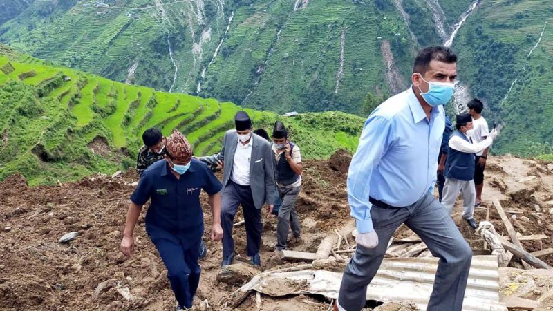 सभामुख अग्निप्रसाद सापकोटा घटनास्थलमा