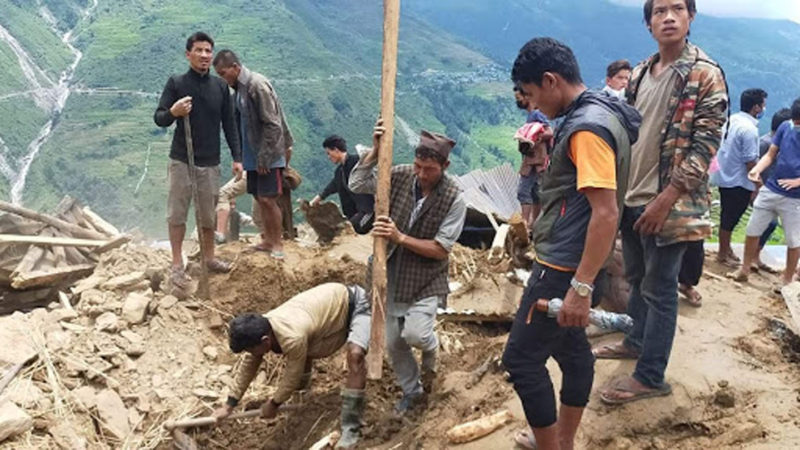 लिदी पहिरो : मृतकको सङ्ख्या ३२ पुग्यो, सात अझै बेपत्ता