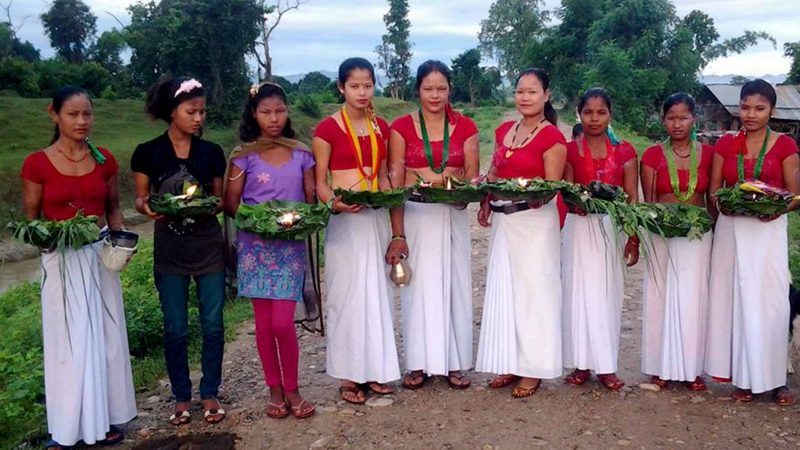 थारू समुदायमा कृष्णजन्माष्टमीको रौनक