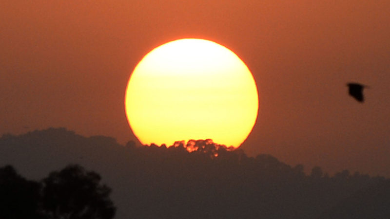 Photo taken on Aug. 23, 2020 shows the view of sunset in Islamabad, Pakistan. (Xinhua/RSS)