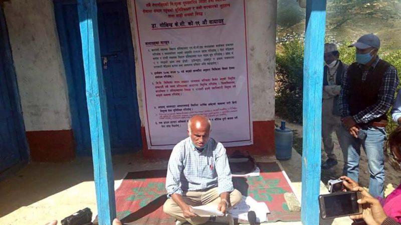 डा. गोविन्द केसीले जुम्लामा सुरु गरे १९ औं सत्याग्रह
