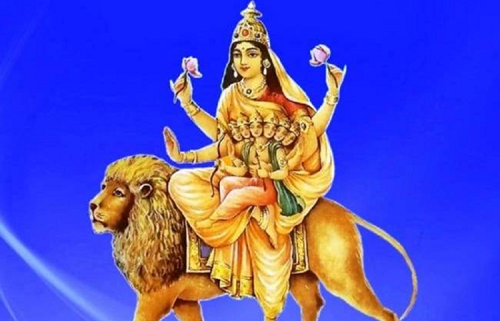 नवरात्रको पाँचौँ दिन स्कन्दमाताको पूजा आराधना गरिँदै