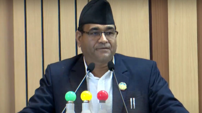 लुम्बिनी प्रदेशका कानूनमन्त्रीलाई कोरोना