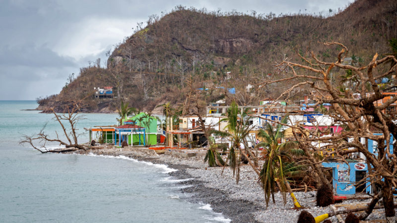 View of damages after the passage of Hurricane Iota in Providencia, Colombia, on November 18, 2020. Photo/RSS