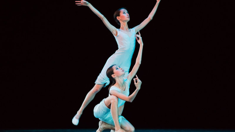 Ballerinas compete in the All-Russian competition of ballet dancers and choreographers in Moscow, Russia, on Nov. 9, 2020. The All-Russian competition of ballet dancers and choreographers is held here from Nov. 7 to Nov. 12. (Photo by Maxim Chernavsky/Xinhua)