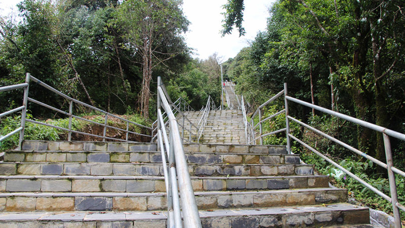 पर्यटकीयस्थल रेसुङ्गामा सिँढी निर्माण