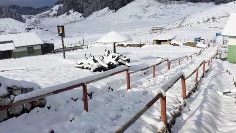 हिमाली क्षेत्रमा भारी हिमपात : हिउँ पगालेर पानी खान बाध्य