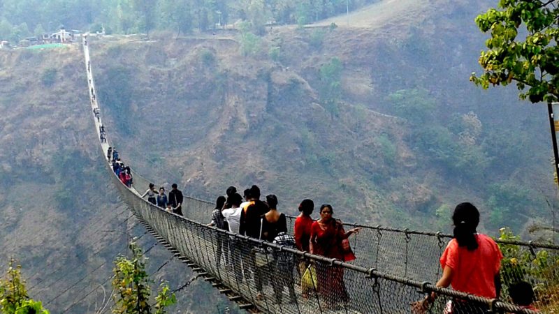 झोलुङ्गे पुललाई विश्व रेकर्ड राख्ने प्रक्रिया शुरु