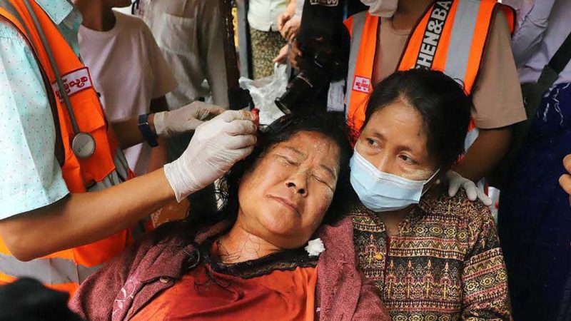 म्यान्मारको आन्दोलनमा एकै दिन ३८ प्रदर्शनकारीको मृत्यु
