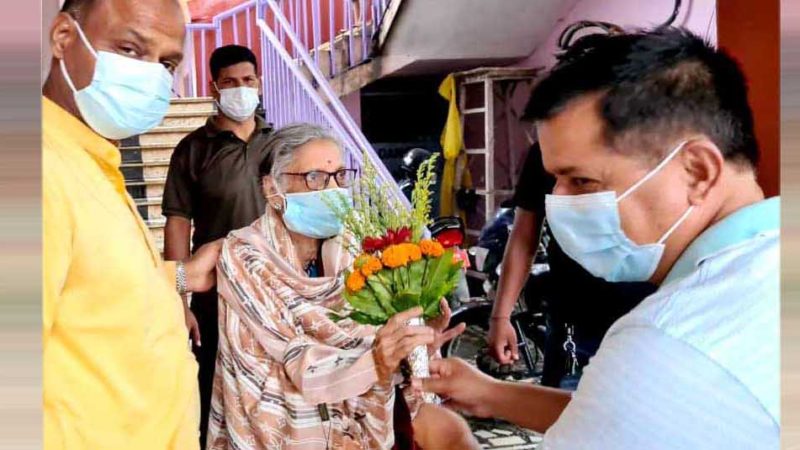 वीरगंजकी उपमेयर ९१ वर्षीया शान्ति कार्की कोरोना संक्रमणबाट निको भइन्