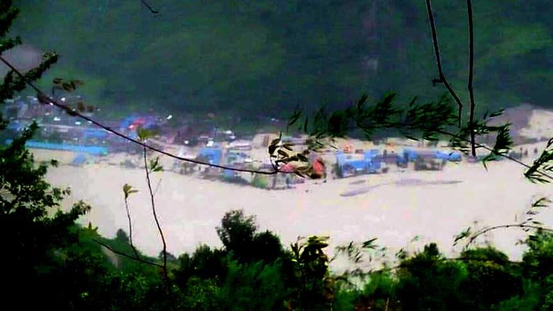 मस्र्याङ्दी नदी थुनियो, जोखिम झन् बढ्यो