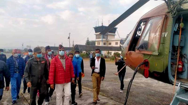 अग्निपीडितलाई राहत दिन मुख्यमन्त्री शाही मुगुमा